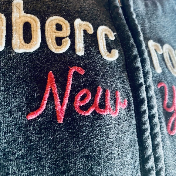 Abercrombie and Fitch faux fur lined, embroidered zip up. Very cozy and warm. - Picture 3 of 4